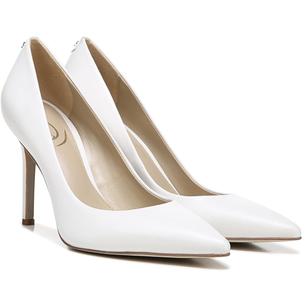 Sam Edelman Elegant White Stiletto Heels